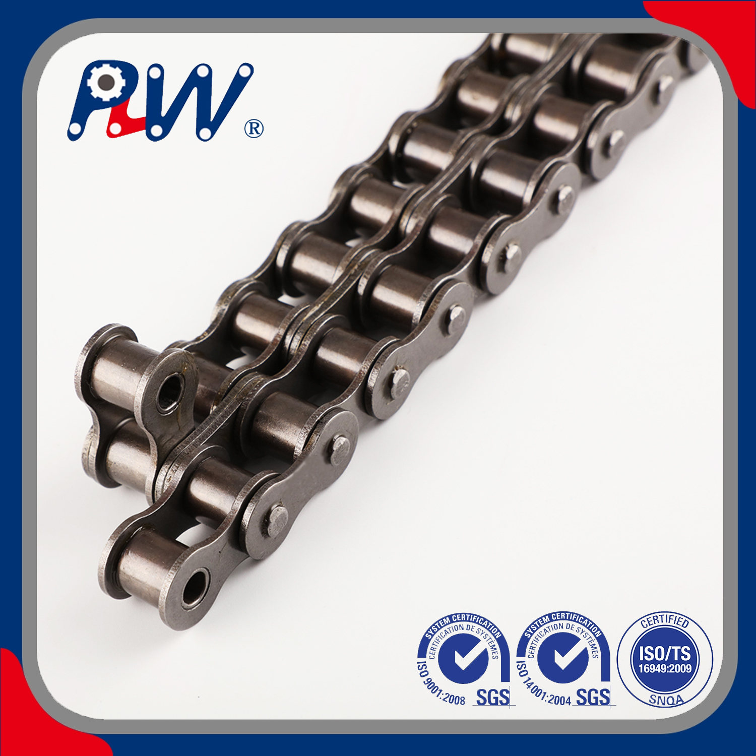 Hecho en China Cadena de rodillos Simplex / Duplex / Duplex / Triplex de alta calidad de alta calidad 60-3, 80-3, 12B-2, 16B-3