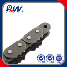 Cadena de rodillos de transporte de la parte superior afilada.