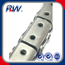 Cadena de rodillos con accesorios tipo U 08B-U1