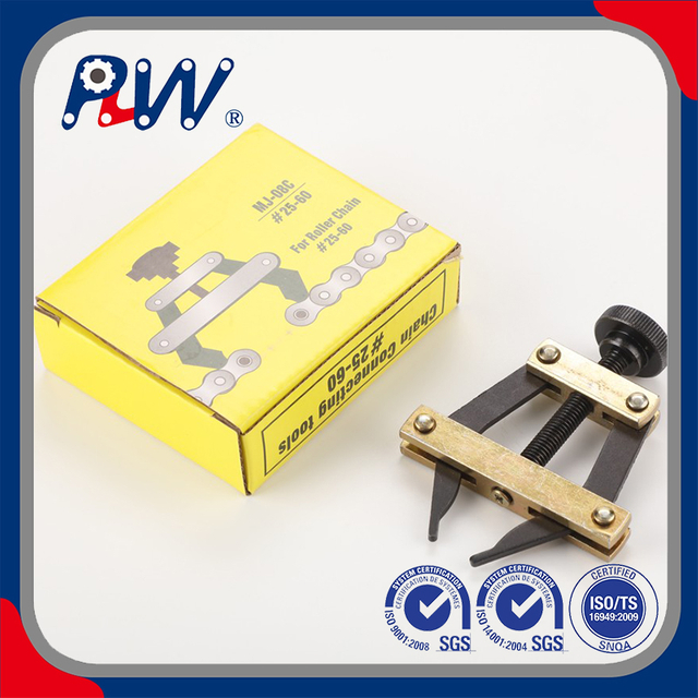 Kit de herramientas de conexi&oacute;n de cadenas de servicio pesado: universal para cadenas de rodillos y transportadoras