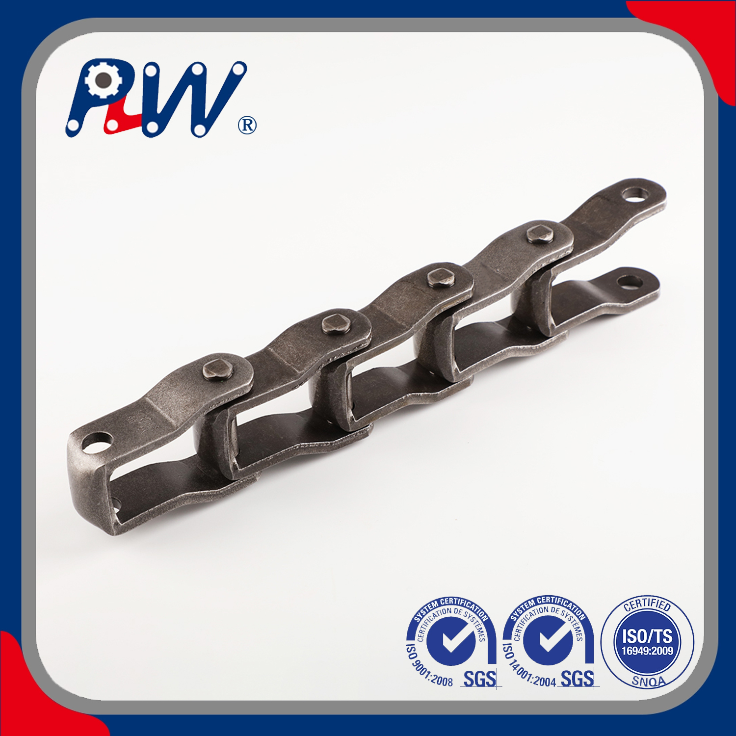 Cadena de transportador de acero de acero 667xH / 667X / 88K
