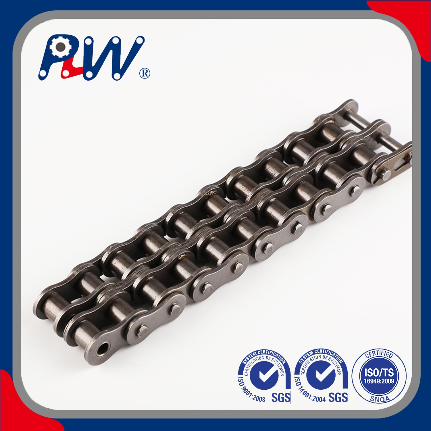 Hecho en China Cadena de rodillos Simplex / Duplex / Duplex / Triplex de alta calidad de alta calidad 60-3, 80-3, 12B-2, 16B-3