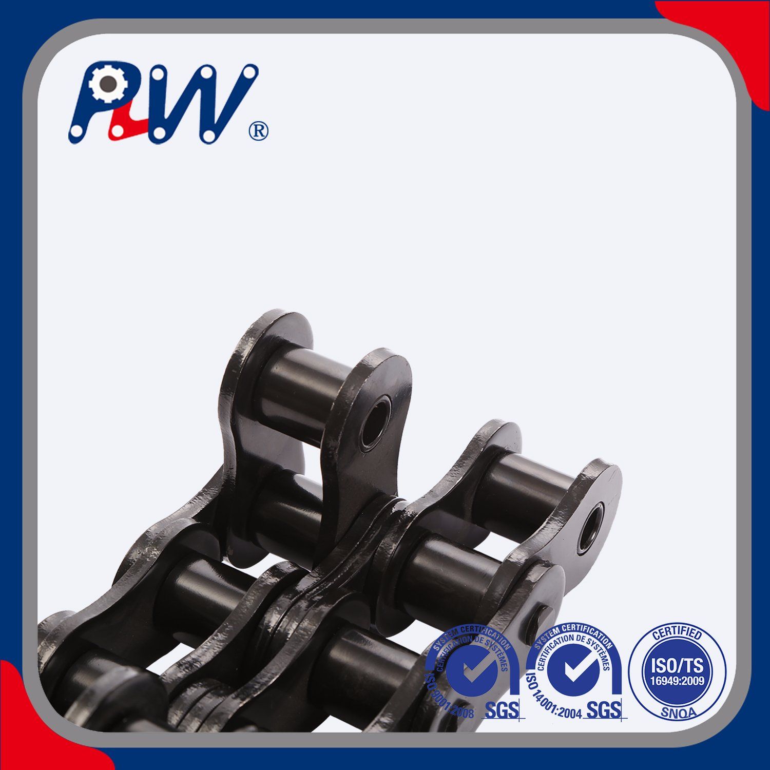 PLW cadenas de rodillos de tono corto de alta precisi&oacute;n para maquinaria industrial